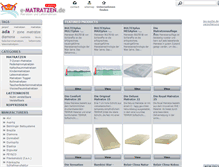Tablet Screenshot of e-matratzen.de